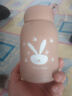 【京東物流送貨上門(mén)】萌萌兔卡通水杯女牛奶玻璃杯創(chuàng  )意便攜杯子 咖色萌萌兔 330ml 1只 曬單實(shí)拍圖