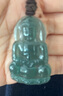 周大福觀(guān)音翡翠吊墜男女通用配繩 K66310 曬單實(shí)拍圖