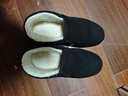 3514保暖羊毛布鞋老人鞋套腳款男士爸爸鞋冬季加厚棉鞋 黑色 40  曬單實(shí)拍圖