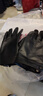 恒源祥（HYX）山羊皮男士修手薄款單皮冬季加絨保暖開(kāi)車(chē)騎行真皮手套男觸屏 黑【觸屏】保暖絨里 L 曬單實(shí)拍圖