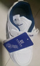 回力（Warrior）男童鞋春秋款魔術(shù)貼輕便軟底兒童運動(dòng)鞋WZ-1103 白/藍38 曬單實(shí)拍圖