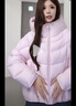 播商場(chǎng)同款絎縫半高領(lǐng)連帽羽絨服女24冬季新款短款外套BDR4RD4114 P20木槿 S 曬單實(shí)拍圖