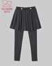 富羅迷女童裙褲冬季加絨加厚保暖打底褲中大童假兩件百搭褲子 灰色 160 曬單實(shí)拍圖