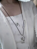 DAISY DREAM幾何吊墜黑繩項(xiàng)鏈女長(zhǎng)款毛衣鏈2025新款爆款高級(jí)配飾小眾精致百搭 【銀色】幾何金屬吊墜項(xiàng)鏈 曬單實(shí)拍圖