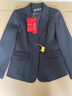 訫噯逸衫黑色小西裝外套女正裝職業(yè)裝工作服大學(xué)生面試工裝西服套裝 單件-藏青色西裝 M（建議體重90-102斤） 曬單實(shí)拍圖
