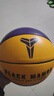 正品科比黑曼巴真皮牛皮手感7號5號耐磨學(xué)生幼兒園籃球定制刻字 科比籃球 pu紀念款潮流黃紫 七號成人款 曬單實(shí)拍圖