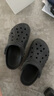 卡駱馳（CROCS）洞洞鞋貝雅男鞋女鞋輕便耐磨一腳蹬拖鞋休閑鞋|10126 黑色-001 41 /42(260mm) 曬單實(shí)拍圖