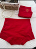 美·雅·挺本命年馬年內褲女純棉中高腰純棉襠包臀不夾無(wú)痕紅色結婚平角短褲 「大紅」好運+平安 2XL （適合125-145斤） 曬單實(shí)拍圖