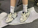 MLB鞋子男女情侶同款低幫學(xué)長(cháng)鞋厚底增高板鞋百搭明星同款休閑運動(dòng)鞋 白色 36.5 曬單實(shí)拍圖
