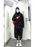 CEENIU北勢羽絨服中戲同款藝考男女情侶加長(cháng)過(guò)膝白鴨大衣外套防寒大碼胖 亮世秋北影羽絨服 黑色 8XL 曬單實(shí)拍圖