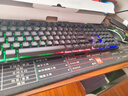 銀雕(YINDIAO) KM500有線(xiàn)發(fā)光鍵盤(pán)鼠標 機械手感游戲電競筆記本臺式電腦外設 薄膜鍵鼠套裝 黑色 曬單實(shí)拍圖