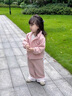 班喜迪女童沖鋒外套秋冬裝2026新款兒童秋季寶寶軟殼三合一連帽公主上衣 粉色 100 曬單實(shí)拍圖