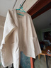 無(wú)印良品（MUJI）女式 棉混絎縫 斗篷 女士上衣單件家居服 25年秋季新品 FD1MKA5A 淺米色 L  -XL（170/92A） 曬單實(shí)拍圖