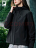 FILA 斐樂(lè )官方女士上衣兩件套2025冬新款健身運動(dòng)防水連帽外套 正黑色-BK M 165/84A/M 曬單實(shí)拍圖