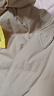 三彩2025冬季新款短款羽絨服立領(lǐng)白鴨絨面包服寬松保暖外套簡(jiǎn)約女 咖啡色 L 165/88A 曬單實(shí)拍圖