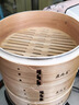 黃家柳杉木蒸籠 大小籠包子竹制竹子編家用小手工籠屜蒸鍋 cm+加深3籠1蓋 23cm 曬單實(shí)拍圖