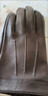 恒源祥山羊皮真皮手套男士薄款開(kāi)車(chē)駕駛觸屏修手加絨保暖秋冬季厚 棕色(超柔絨里)清水皮非觸屏 M 曬單實(shí)拍圖