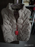 皮爾卡丹冬裝新款輕薄款羽絨棉馬甲女短款大碼中老年媽媽坎肩棉服外套背心 2023米灰色 3XL 建議115到130斤 曬單實(shí)拍圖