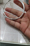 梵際足銀9999光面圓肚銀手鐲女推拉時(shí)尚年輕款銀鐲子送女友情人節禮物 光面推拉銀手鐲約19.7±0.5g 曬單實(shí)拍圖