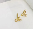 周大生黃金耳飾女足金蝴蝶結計價(jià)耳釘生日禮物送女友1.19g 曬單實(shí)拍圖