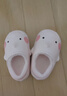 babycrayon2025秋冬款卡通饞嘴萌鯊防水兒童包跟棉拖鞋男童女童防滑寶寶棉鞋 粉色 16 cm內長(cháng)【160】腳長(cháng)約15-15.5cm穿 曬單實(shí)拍圖