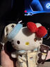 三麗鷗（SANRIO）正版凱蒂貓HelloKitty貓包包掛件禮物可愛(ài)卡通飾品公仔玩偶鑰匙扣 正版星星睡衣深藍KT貓【掛件】 曬單實(shí)拍圖