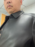柒牌（SEVEN）柒牌【綿羊皮/可拆卸內膽】真皮皮衣男士秋冬25新款商務(wù)休閑外套 黑色 3XL 曬單實(shí)拍圖