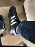 阿迪達斯 （adidas）adidas三葉草貝殼頭SUPERSTARII男女休閑鞋 JI0079 42.5碼 曬單實(shí)拍圖