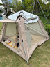 得力（deli）戶(hù)外露營(yíng)帳篷防雨防曬過(guò)夜 公園速開(kāi)自動(dòng)彈壓好收納公園親子3-4人 曬單實(shí)拍圖