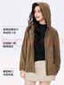 佐丹奴女裝秋冬純棉撞色明線(xiàn)半開(kāi)襟連帽廓形衛衣外套13325757 曬單實(shí)拍圖