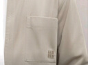 海瀾之家長(cháng)袖襯衫男秋簡(jiǎn)約純色舒適簡(jiǎn)約襯衣男 卡其D0 41 175/96A 推薦149-160斤 曬單實(shí)拍圖