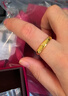 周大生黃金戒指實(shí)心對戒活口可調節送男友生日禮物 男戒3.32g 曬單實(shí)拍圖