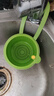 可掛式水槽瀝水籃家用廚房水槽分離食物殘渣過(guò)濾籃水果清洗濾水籃 綠色【一按即倒/不臟手】 曬單實(shí)拍圖