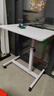 哈駱頓（HALODN）升降電腦桌可移動(dòng)床邊桌書(shū)桌床邊學(xué)習桌子懶人書(shū)桌簡(jiǎn)易折疊小桌子 白架白板40*60加檔條【高59-89】 可傾斜折疊（京速發(fā)98%次日到） 曬單實(shí)拍圖