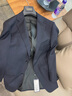 雅戈爾（YOUNGOR）套西上衣男803F款二粒單排扣標準西服羊毛混紡單西服商場(chǎng)同款 藏青 M 170/88A 曬單實(shí)拍圖