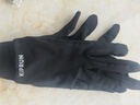 迪卡儂戶(hù)外運動(dòng)男女跑步健身騎行輕薄舒適保暖觸屏手套純黑色M-4564125 曬單實(shí)拍圖