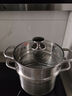 康巴赫蒸鍋304不銹鋼大容量湯鍋多功能蒸煮鍋具22cm復底燃氣電磁爐通用 曬單實(shí)拍圖
