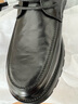 百麗褶皺商務(wù)皮鞋男牛皮厚底正裝鞋A1422AM4 黑色-單里 41 曬單實(shí)拍圖