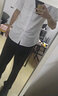 超媛短袖白色夏季工裝襯衫男士商務(wù)休閑免燙正裝大碼白襯衣修身職業(yè)裝 白平紋無(wú)口袋【到貨快】 3XL【158-173斤】 曬單實(shí)拍圖