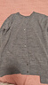 優(yōu)衣庫女裝精紡美利奴羊毛圓領(lǐng)針織開(kāi)衫/長(cháng)袖通勤秋冬新款478331 05 天灰色 S 曬單實(shí)拍圖
