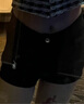 黑色短褲女春秋2025新款高腰顯瘦小個(gè)子辣妹打底靴褲外穿西裝熱褲 黑色 M 【95-105斤】 曬單實(shí)拍圖