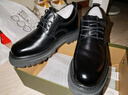 高哥增高皮鞋男商務(wù)正裝德比鞋頭層牛皮男鞋春季輕便厚底隱形內增高鞋 黑色【增高8cm】 40 曬單實(shí)拍圖