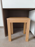 源氏木語(yǔ)實(shí)木小凳子北歐簡(jiǎn)約原木方凳餐廳餐凳家用換鞋凳橡木妝凳 （原木色）0.38米方凳 曬單實(shí)拍圖