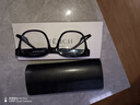 芬馳（FENCHI）黑框眼鏡框女顯臉小章若楠同款素顏神器防藍光平光鏡黑色眼睛框架 曬單實(shí)拍圖