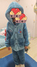 貓人兒童睡衣男孩童珊瑚絨加厚法蘭絨小恐龍家居服套裝24秋冬新款140 曬單實(shí)拍圖
