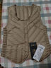雅鹿輕薄羽絨馬甲女短款背心內穿內搭坎肩內膽修身秋冬季保暖馬夾 駝色 L 推薦105-115斤 曬單實(shí)拍圖