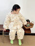 班喜迪女童睡衣套裝秋冬款新款洋氣加厚加絨夾棉寶寶棉服兒童家居服冬季 小兔 100 cm 曬單實(shí)拍圖
