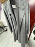 伊芙麗（eifini）伊芙麗定制散毛染駝絨蠶絲A型羊毛大衣外套女2025冬 云煙灰 S 90-110斤 曬單實(shí)拍圖