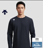 迪桑特（DESCENTE）迪桑特TRAINING系列綜訓訓練運動(dòng)健身男士長(cháng)袖針織衫新品 BK-黑色 M (170/92A) 曬單實(shí)拍圖