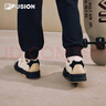 斐樂(lè )（FILA）FUSION斐樂(lè )潮牌BANK DX女鞋場(chǎng)下滑板鞋新款時(shí)尚厚底鞋 古白色/黑-AB 37.5 曬單實(shí)拍圖